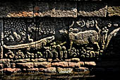 Candi Panataran - Rear wall, Small Bathing Place, Tantri relief, 